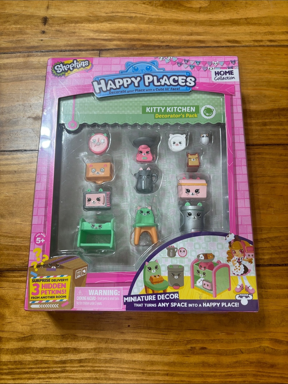Shopkins Happy Places Kitty Kitchen Home Collection Decorator’s Pack, New in Box